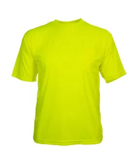 100BNTLM Lightweight Hi-Vis Lime Polyester Safety Shirt with Pocket