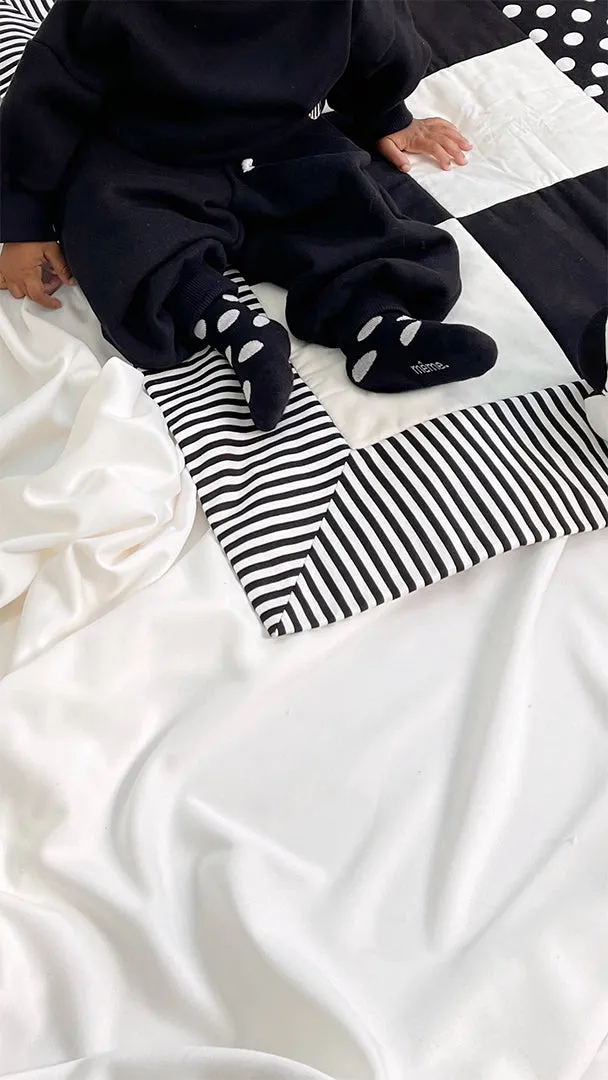 12M - USA Baby Chunky Lounge Pant in Black (Last Item)