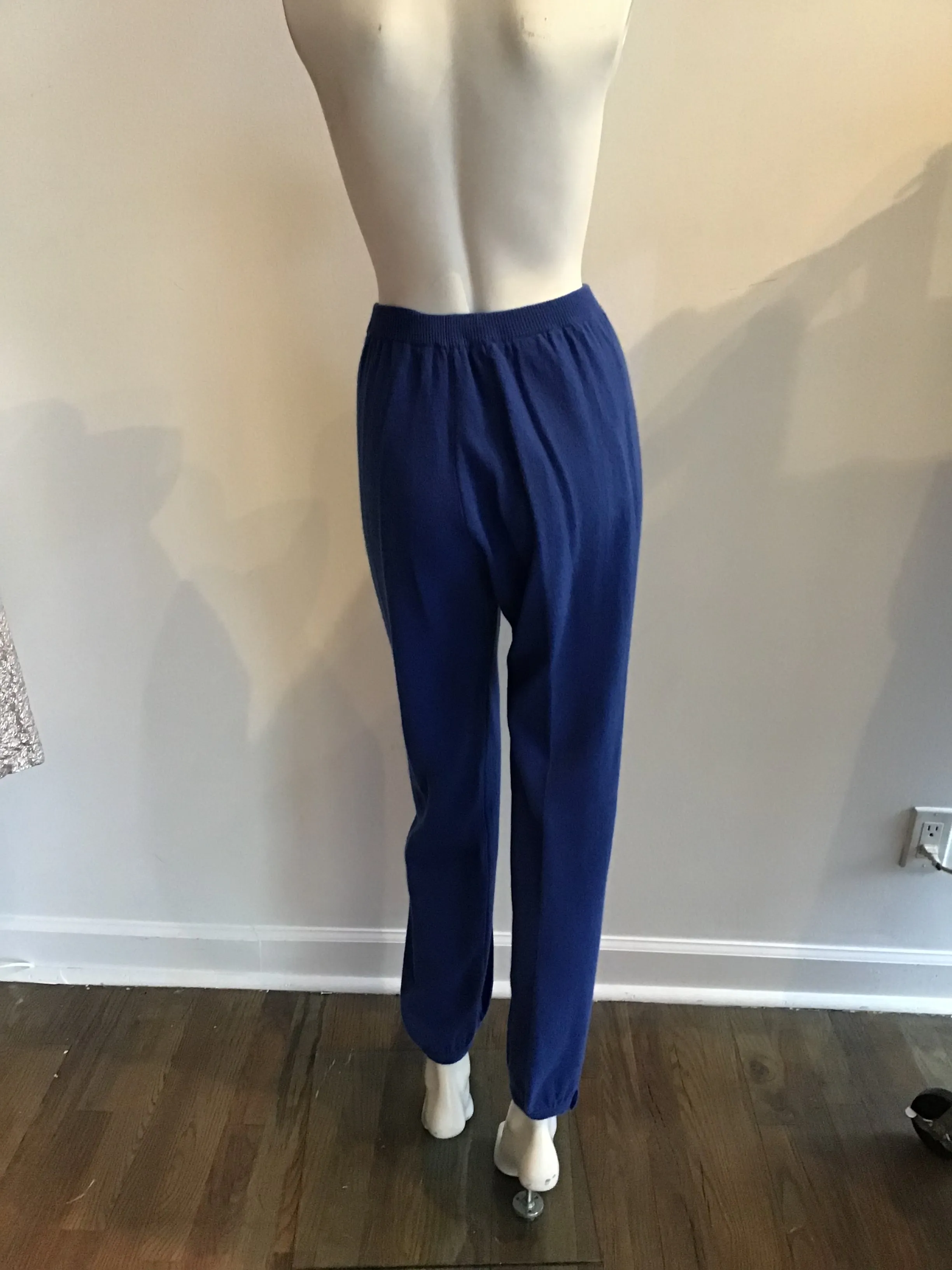 1980's Sonia Rykiel 5pc Blue knit \ Ensemble-size 10