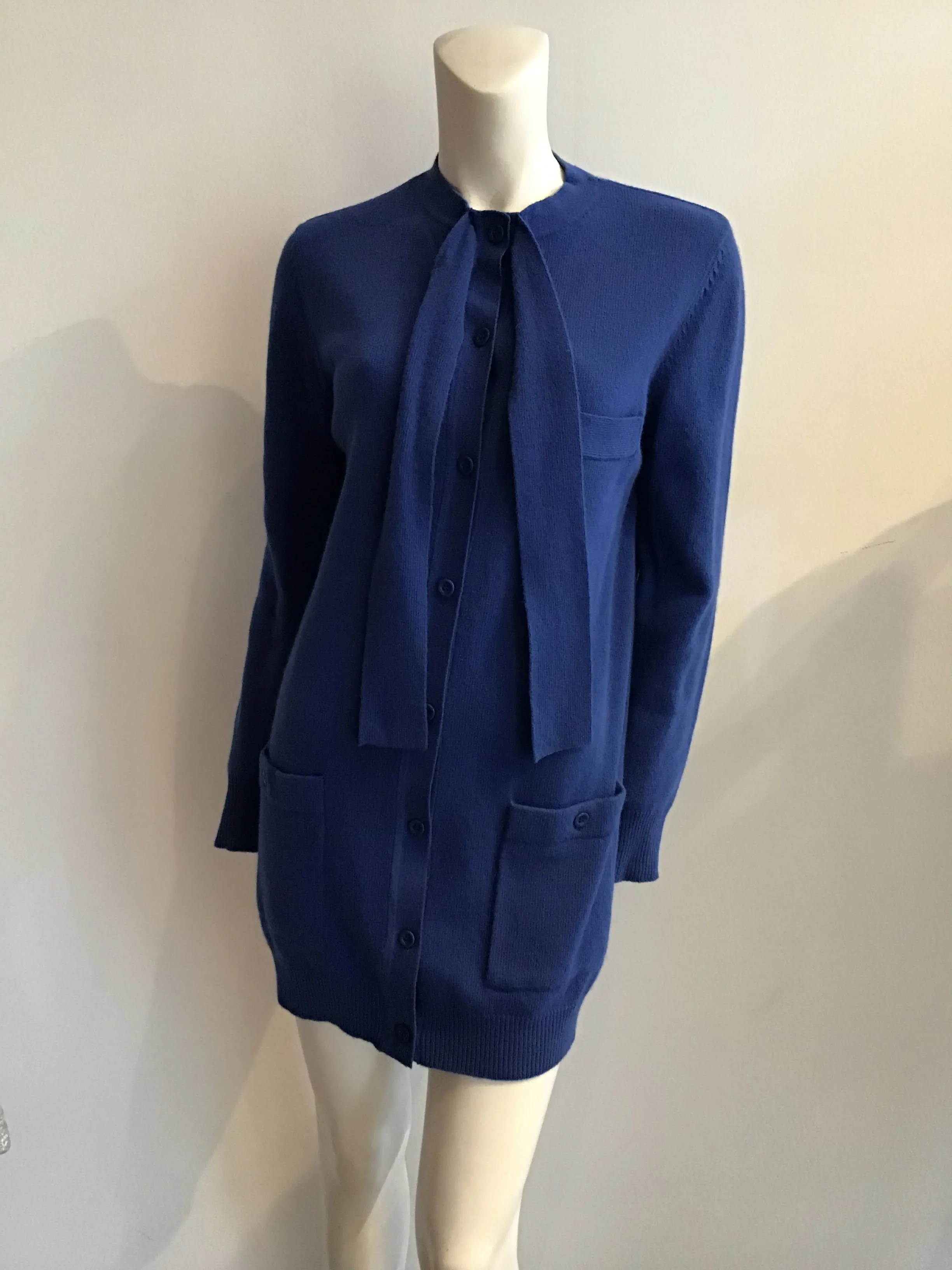 1980's Sonia Rykiel 5pc Blue knit \ Ensemble-size 10