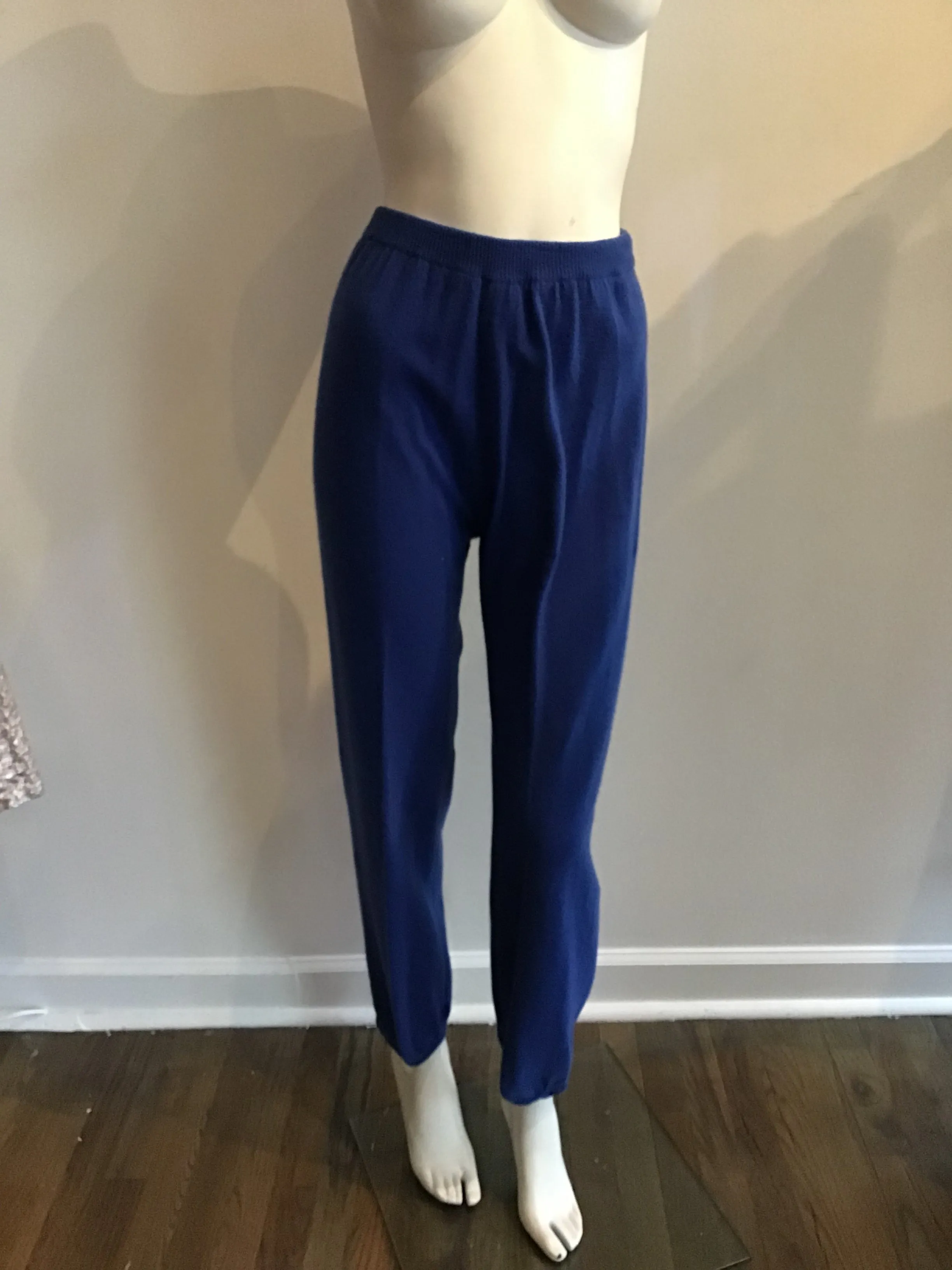 1980's Sonia Rykiel 5pc Blue knit \ Ensemble-size 10