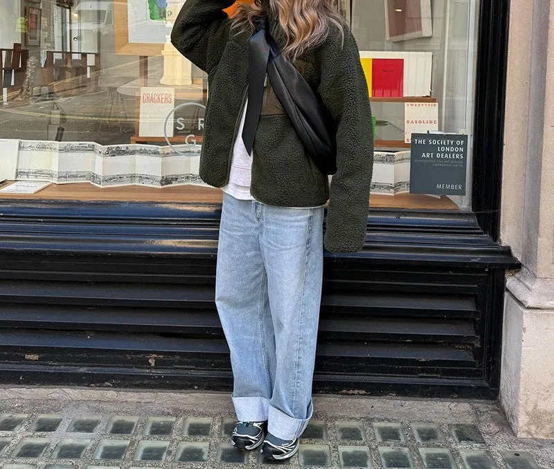2024 Fall and Winter Fashion Plush Casual Jacket Coat