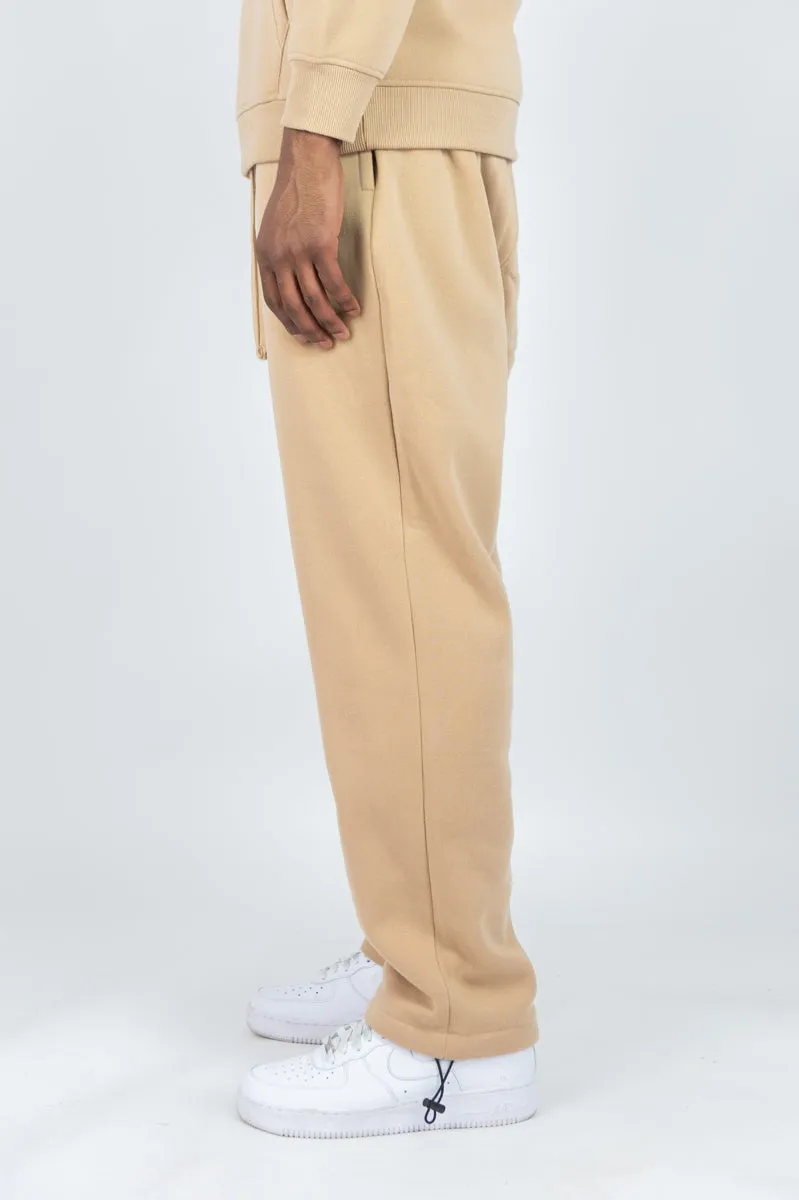 400E Solid Sweatpants - Beige