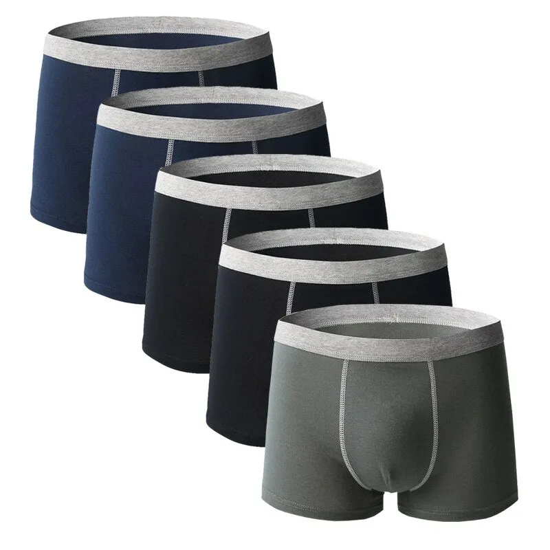 5pcs/lot Men Underwear Boxer Homme Boxershorts Men Underpants Boxer Shorts Men Panties Breathable Boxer Homme Cotton Comfort New