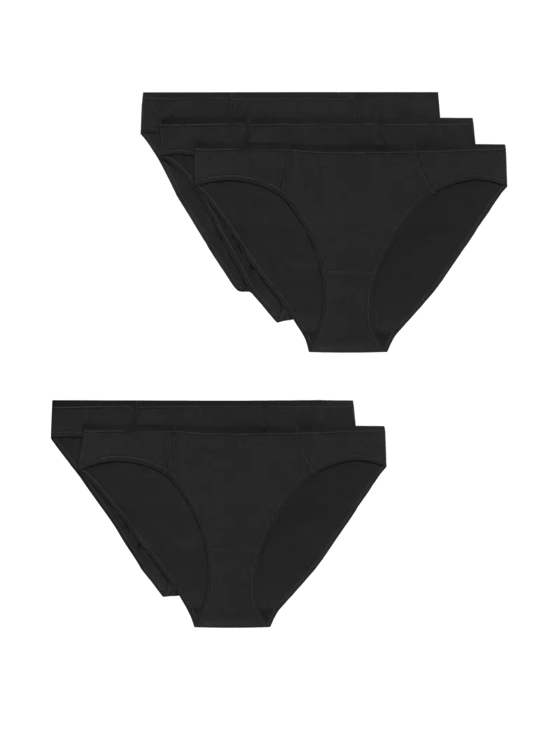 5pk No VPL Cotton Modal Bikini Knickers