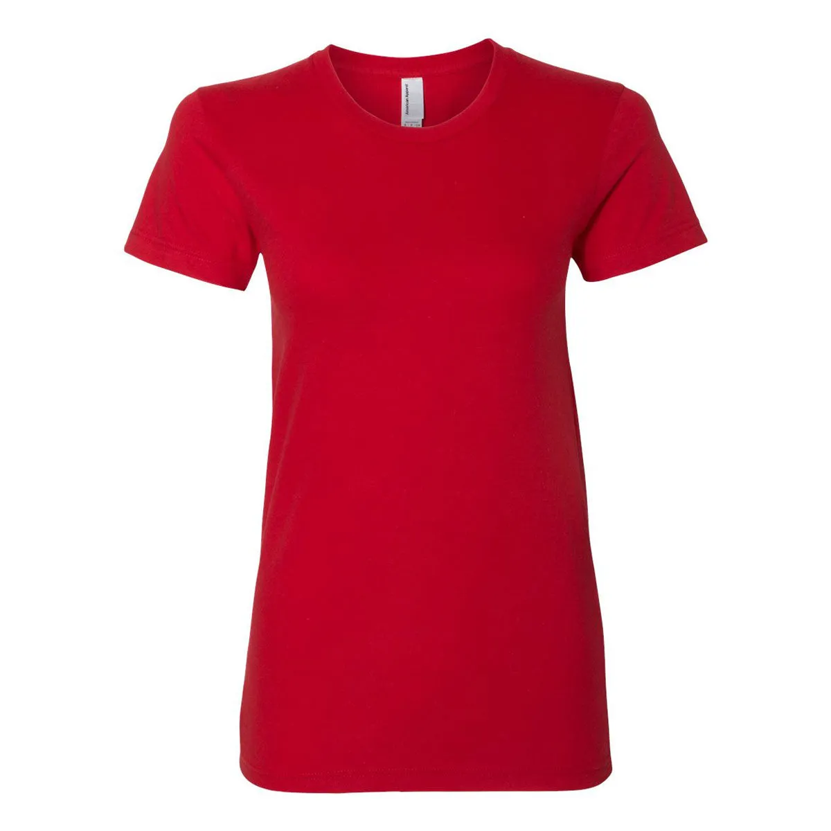 American Apparel Women's Red Fine Jersey Short Sleeve T-Shirt