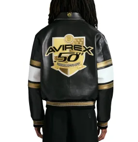 Avirex 50TH ANNIVERSARY JACKET (Black/Gold)