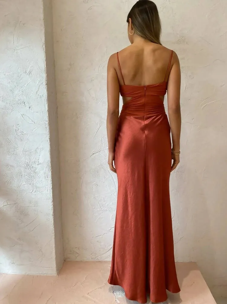 Bec & Bridge Nadia Twist Maxi Dress in Auburn