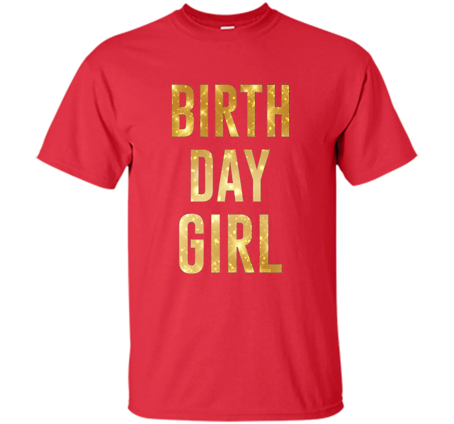 Birthday Girl T-Shirt Gold Glitter Inspired Birthday Shirt