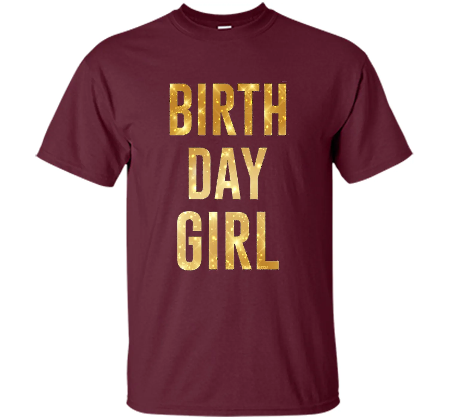 Birthday Girl T-Shirt Gold Glitter Inspired Birthday Shirt