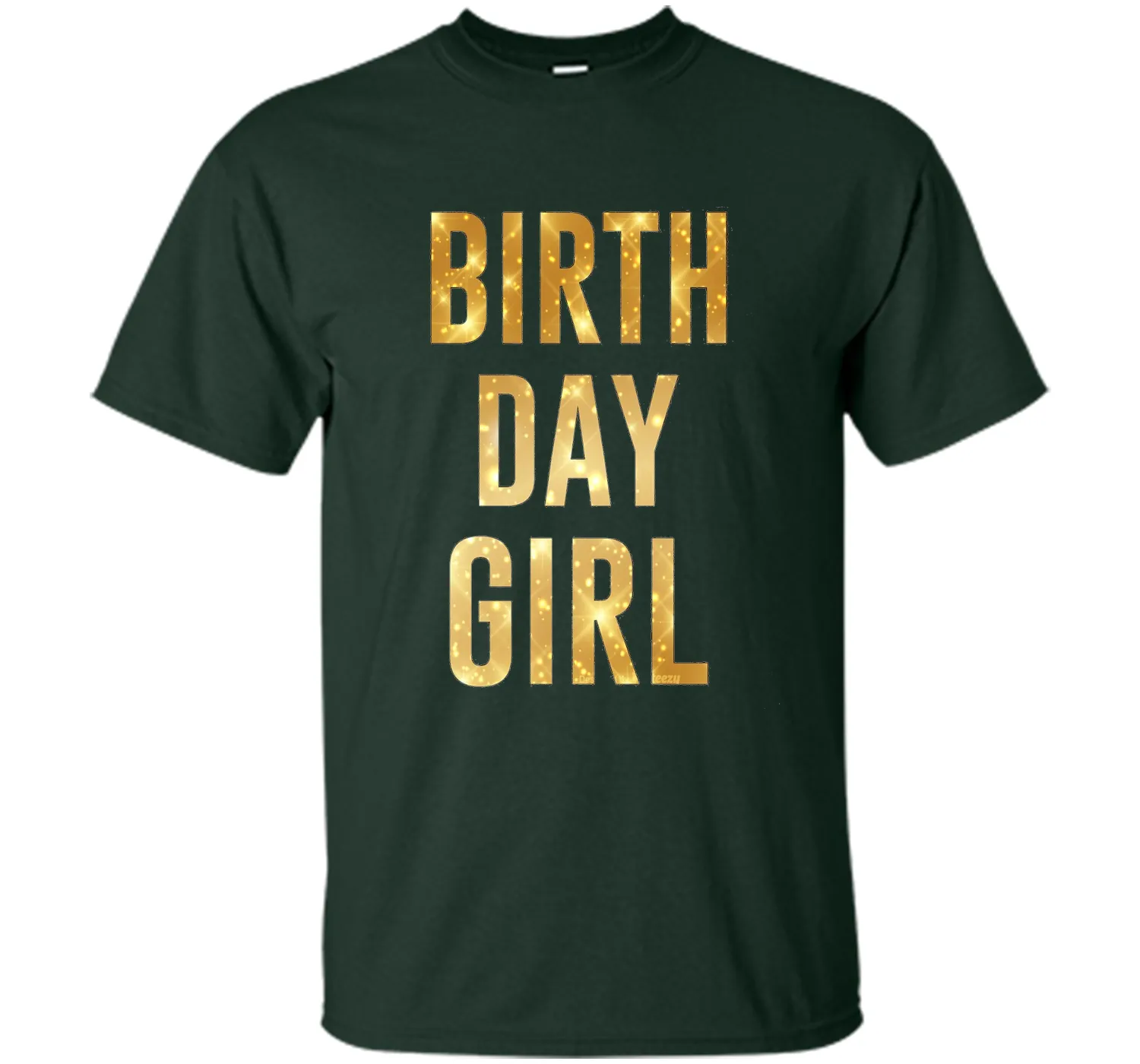 Birthday Girl T-Shirt Gold Glitter Inspired Birthday Shirt