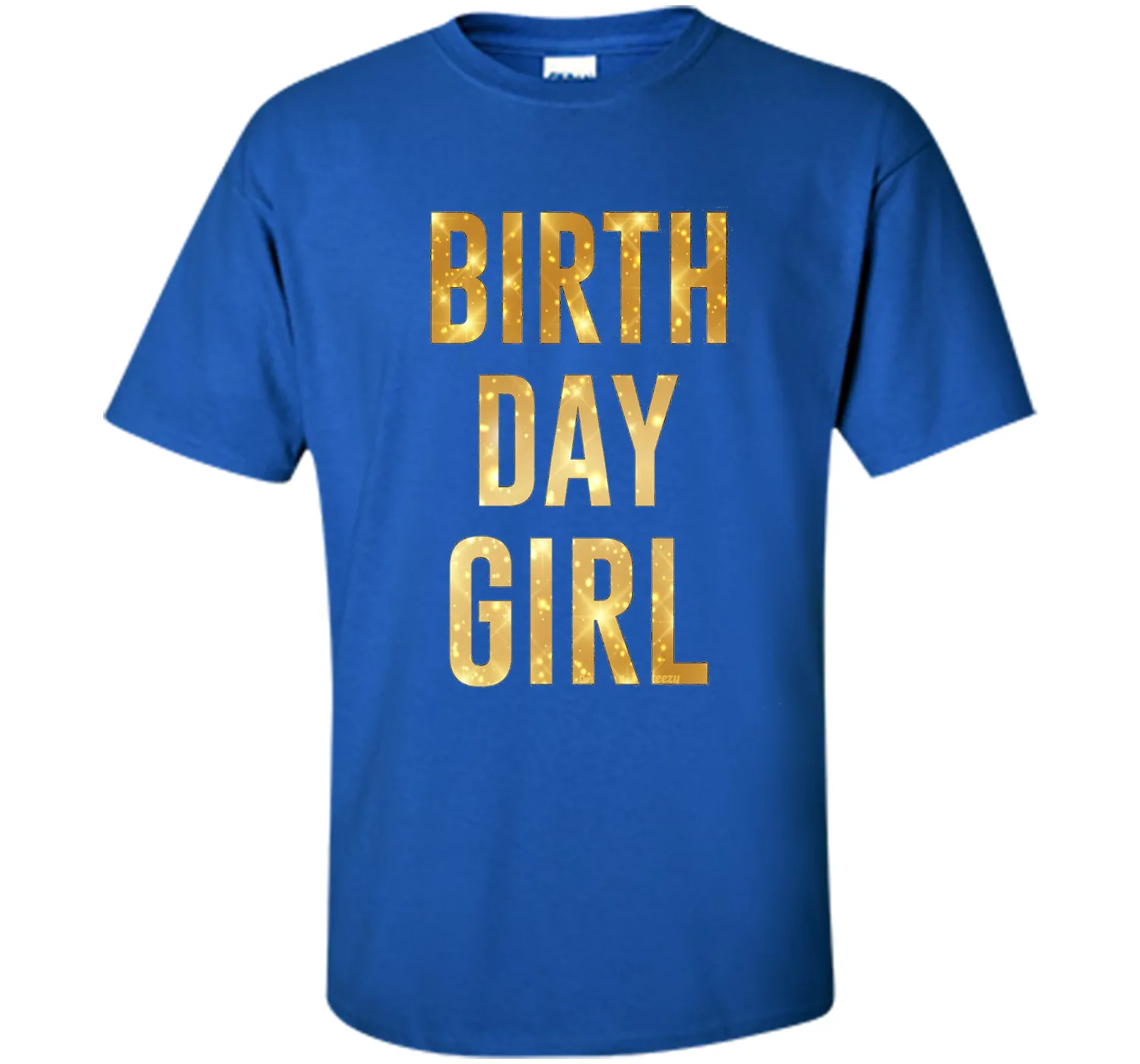 Birthday Girl T-Shirt Gold Glitter Inspired Birthday Shirt