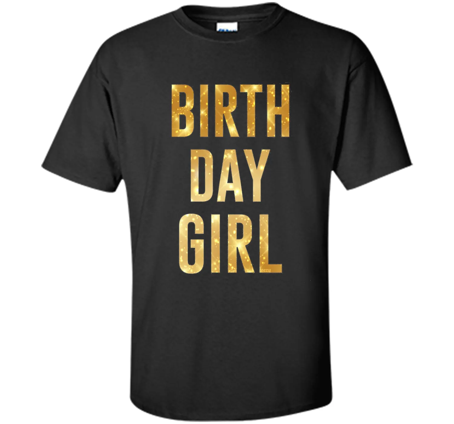 Birthday Girl T-Shirt Gold Glitter Inspired Birthday Shirt