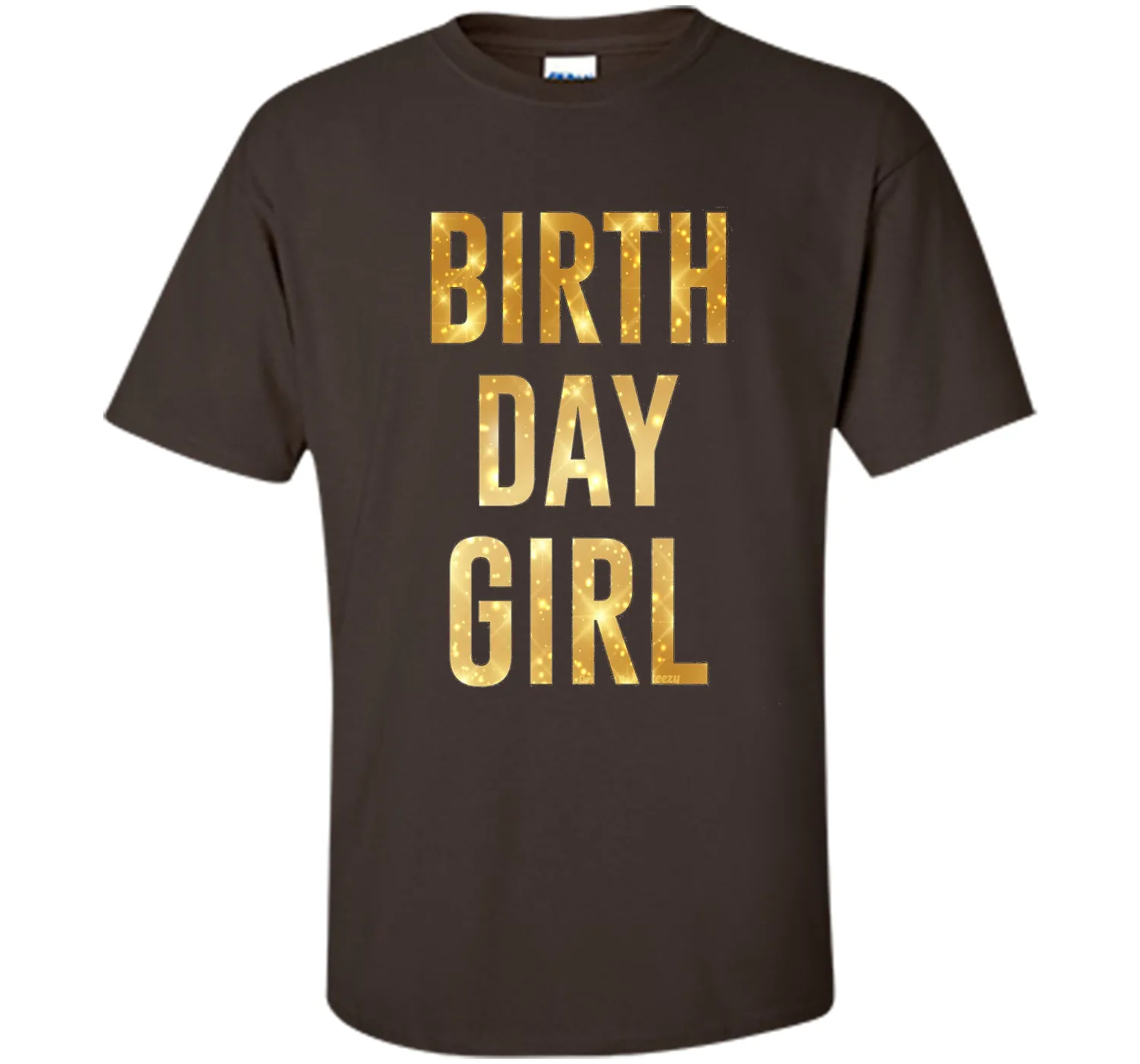Birthday Girl T-Shirt Gold Glitter Inspired Birthday Shirt