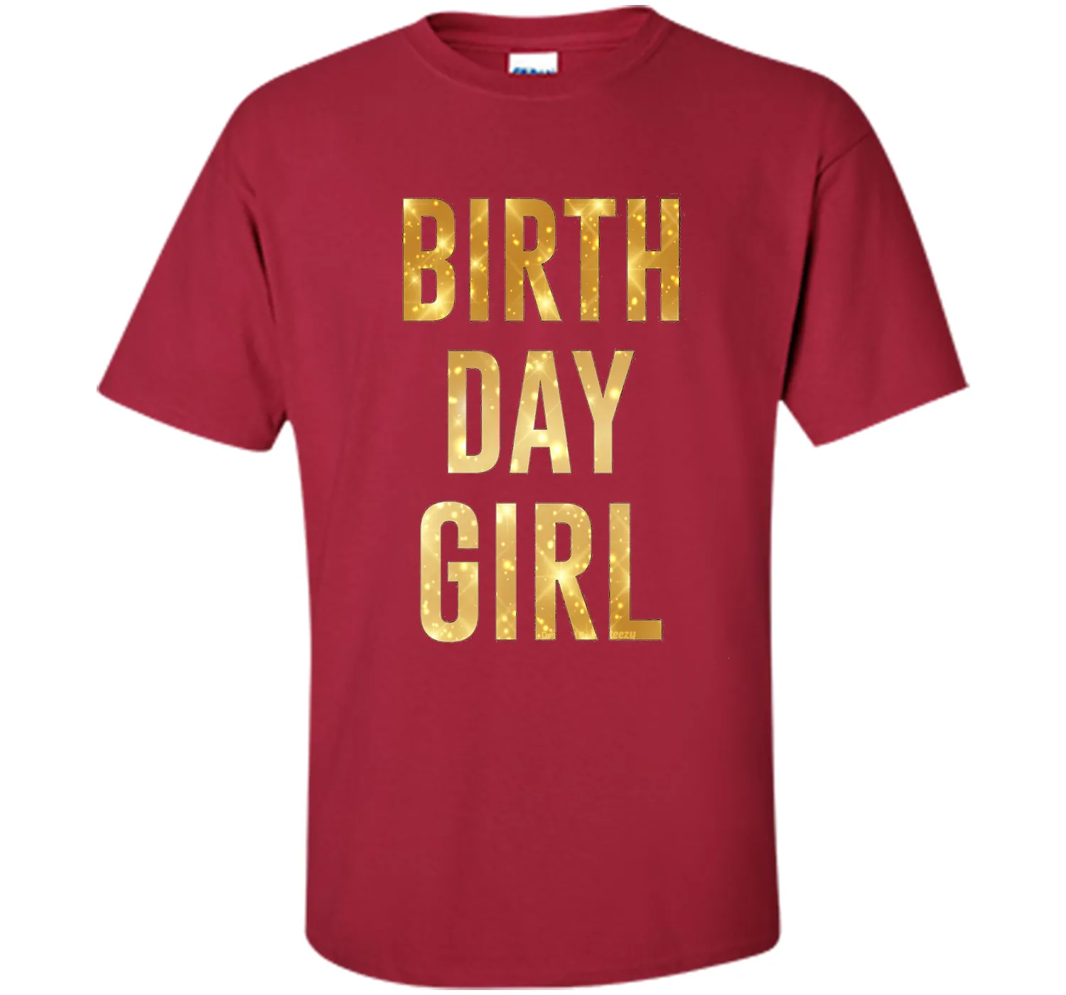 Birthday Girl T-Shirt Gold Glitter Inspired Birthday Shirt