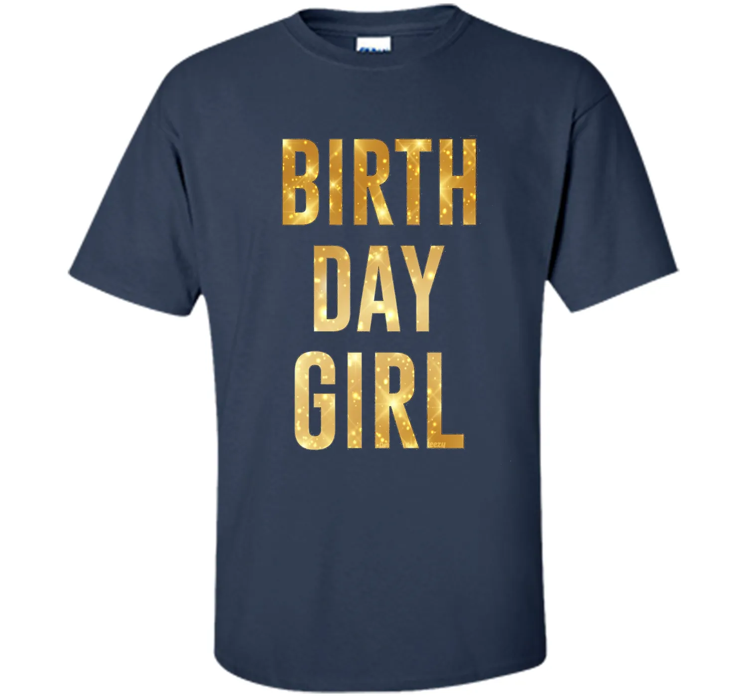 Birthday Girl T-Shirt Gold Glitter Inspired Birthday Shirt