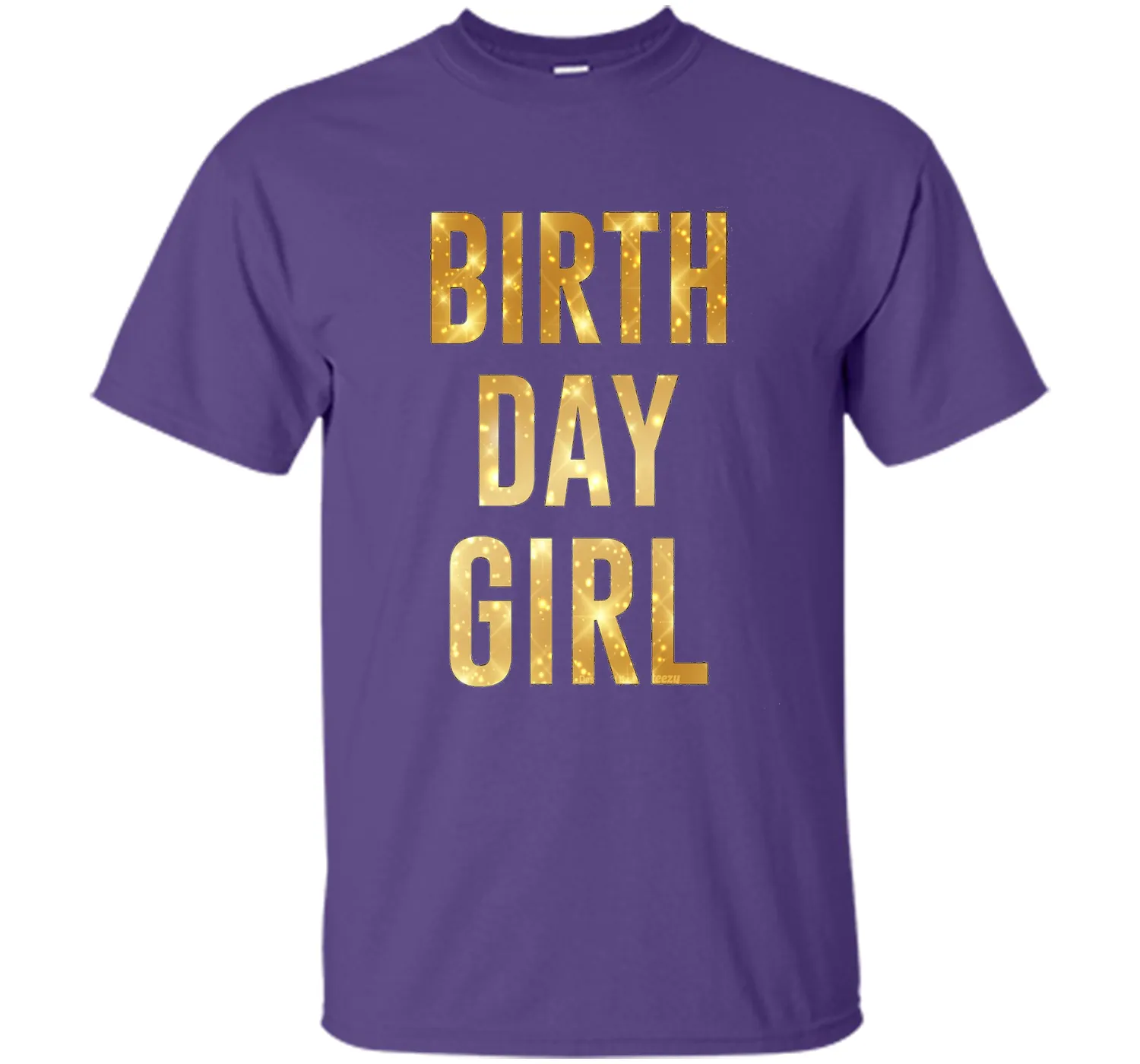 Birthday Girl T-Shirt Gold Glitter Inspired Birthday Shirt