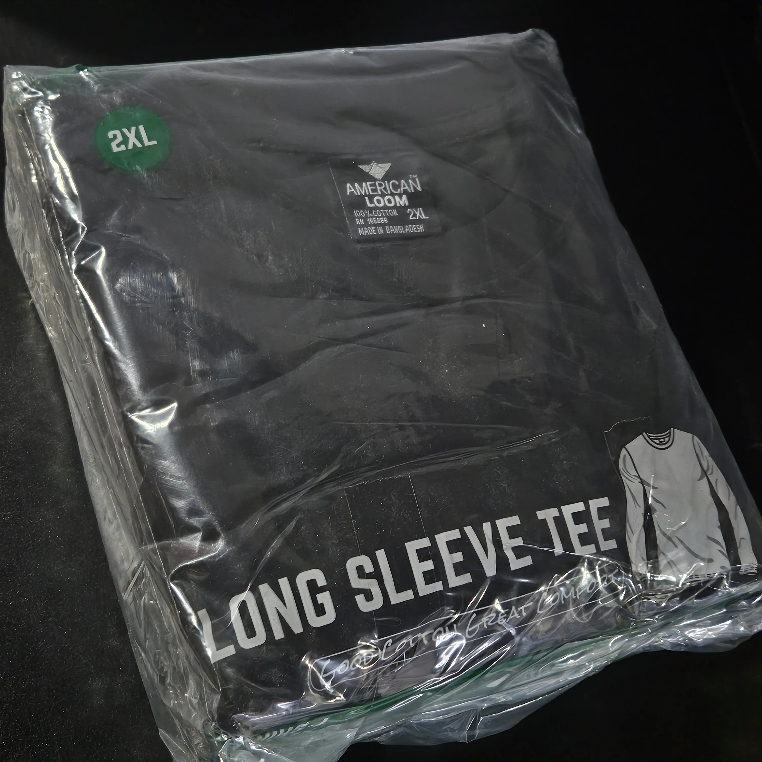 Black Long Sleeve T-Shirt | Item no.: 2566