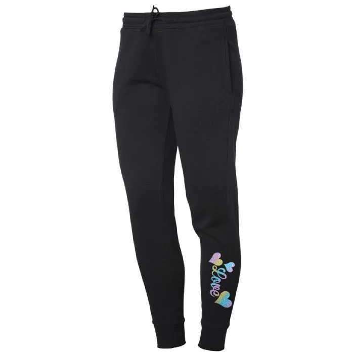 Black Spread the Love Sweatpants