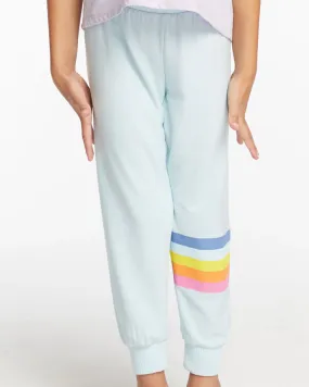 Blue Rainbow Stripe Sweatpants