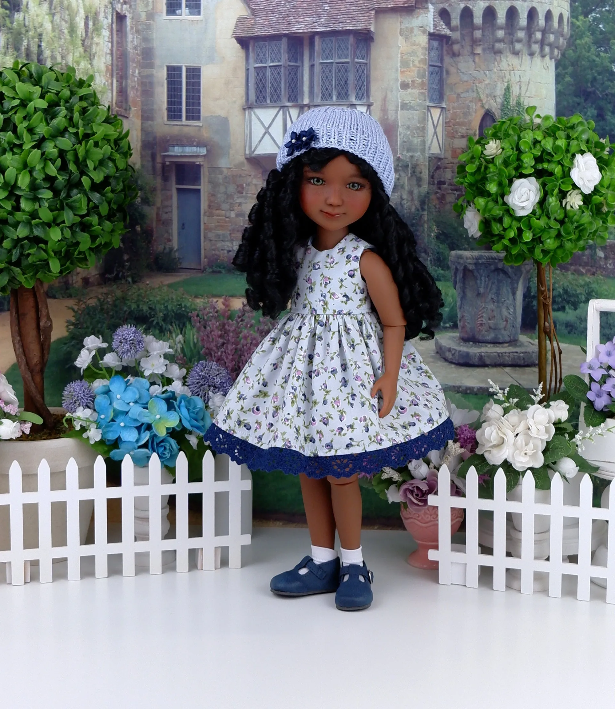 Blue Viola - dress and sweater set with shoes for Ruby Red Fashion Friends doll