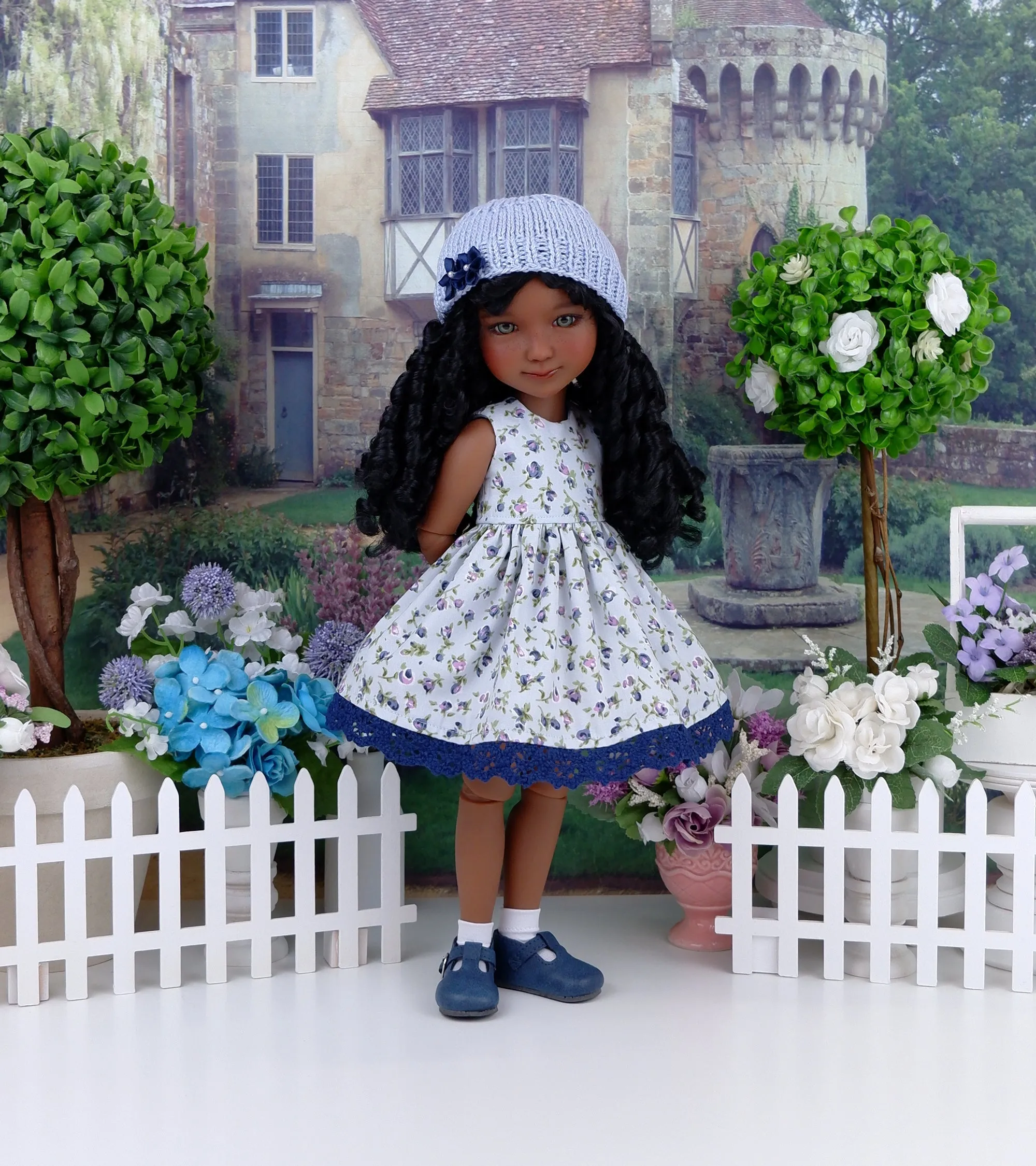 Blue Viola - dress and sweater set with shoes for Ruby Red Fashion Friends doll