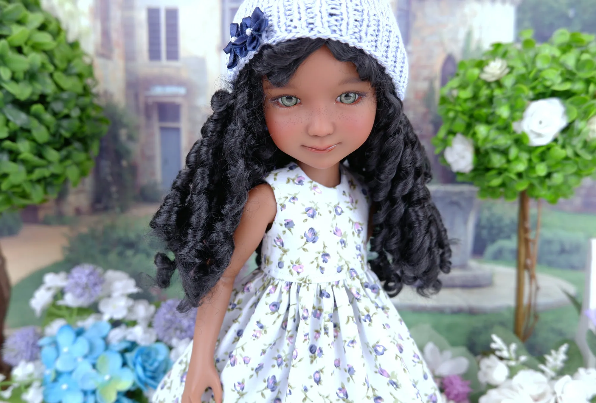 Blue Viola - dress and sweater set with shoes for Ruby Red Fashion Friends doll