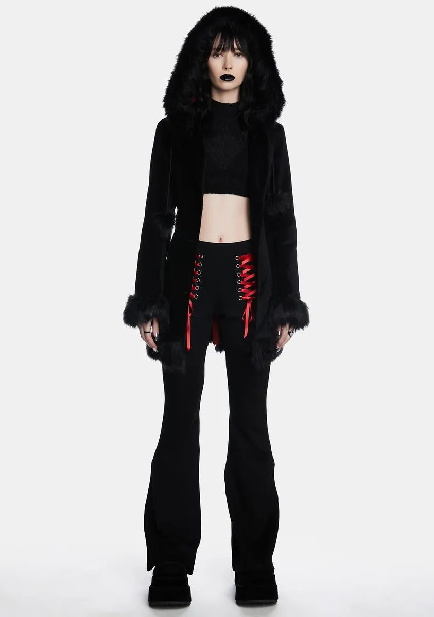 Born From Darkness Faux Fur Coat