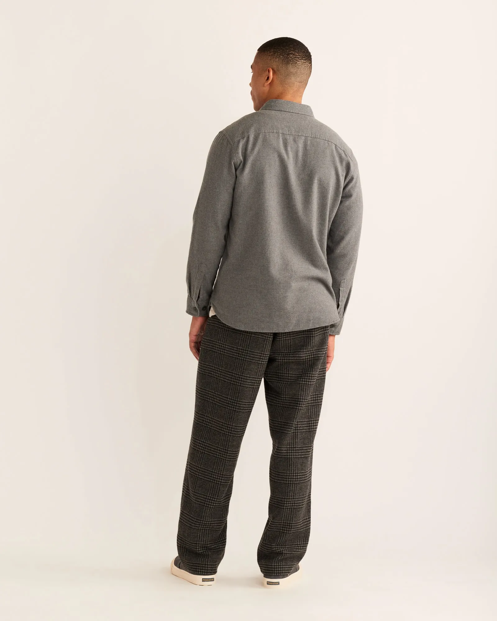 Burnside Flannel Shirt - Charcoal Heather