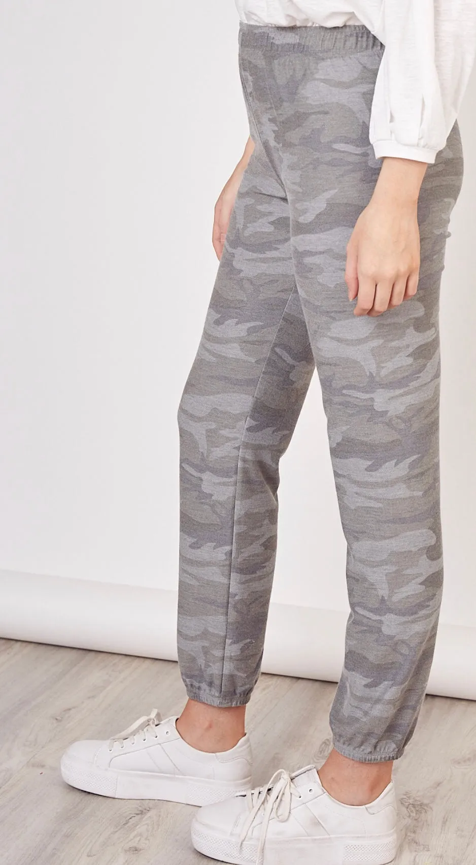 Camo Elastic Waistband Jogger Sweatpants