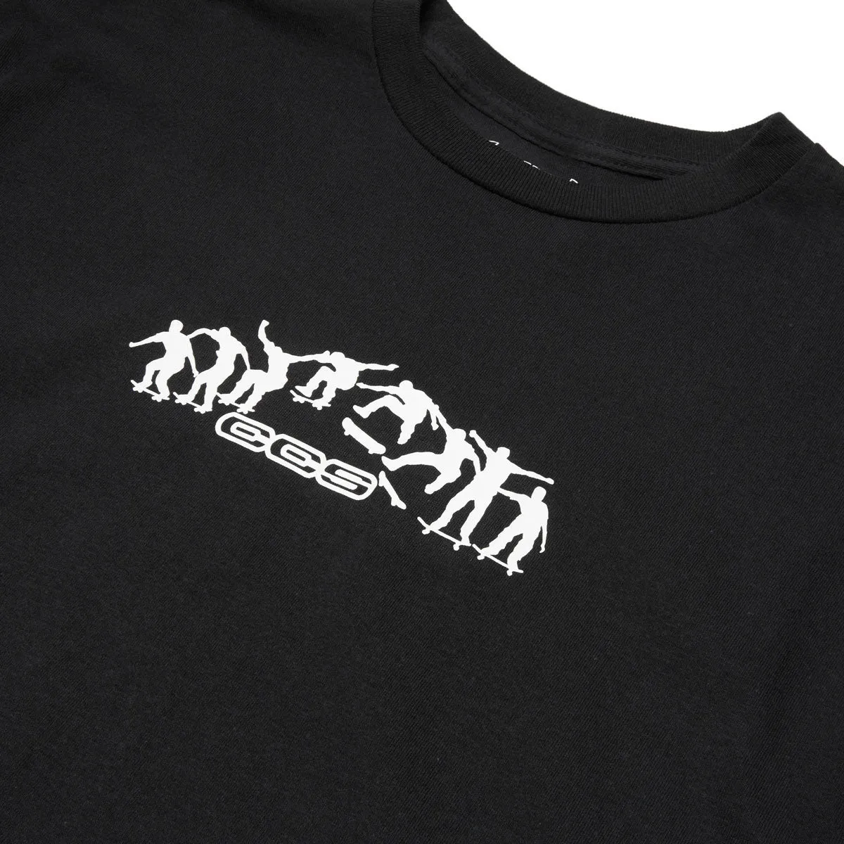 CCS Kickflip Logo T-Shirt - Black/White