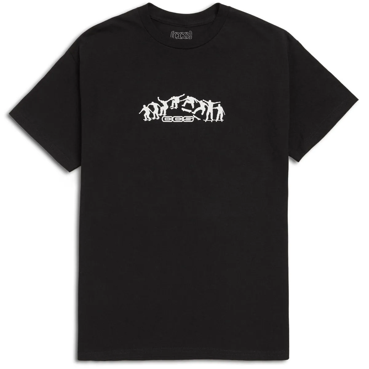 CCS Kickflip Logo T-Shirt - Black/White