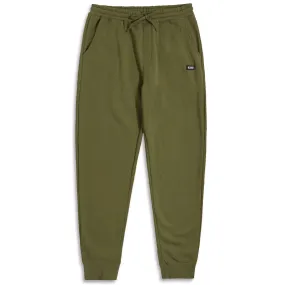 CCS Logo Rubber Patch Sweat Pants - Army Green