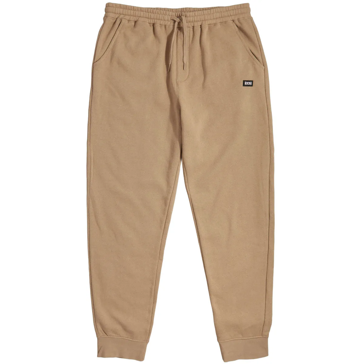 CCS Logo Rubber Patch Sweat Pants - Khaki