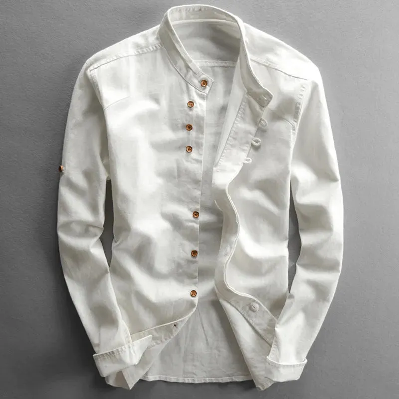 Charcoal Henley Shirt