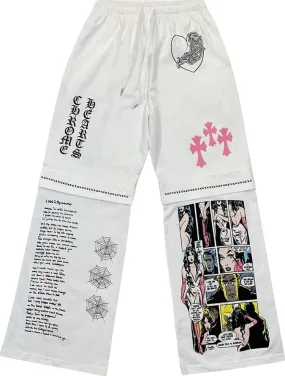 Chrome Hearts x Deadly Doll Miami Exclusive Sweatpants 'White', white