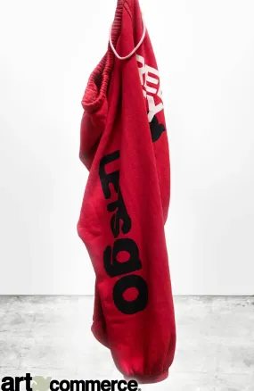 Circa'99 Og Letsgo Oldschool Polyblend/Fluff Sweat - Artyard Red