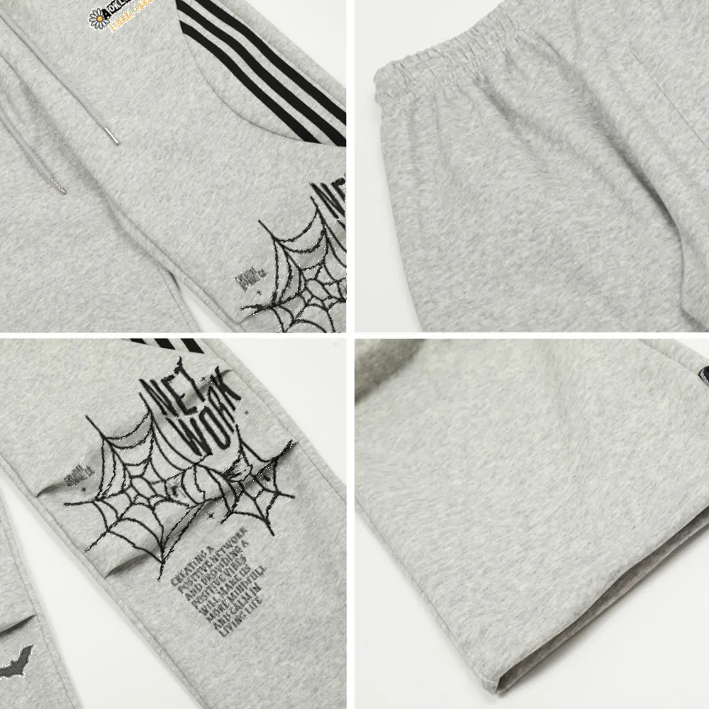 Coconut Tree Print Panel Sweatpants