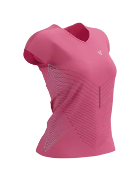 Compressport | Performance SS T-shirt | Hot Pink / Aqua | Dames