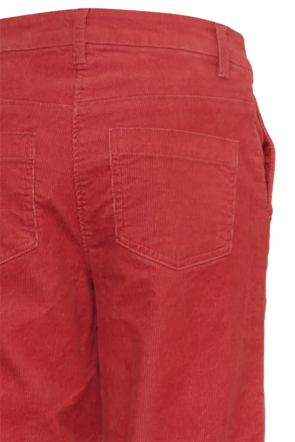 Cordano Cord Trousers Cranberry