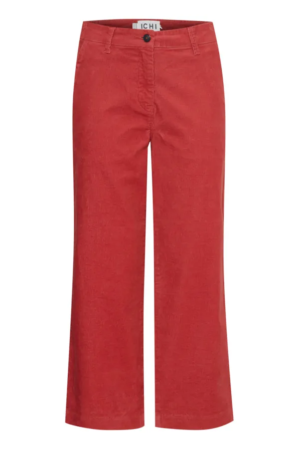 Cordano Cord Trousers Cranberry