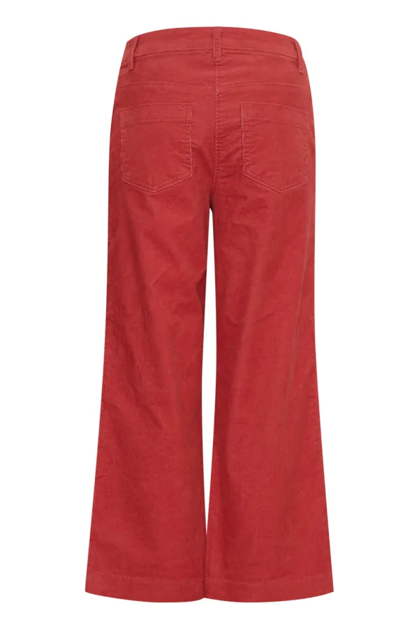 Cordano Cord Trousers Cranberry