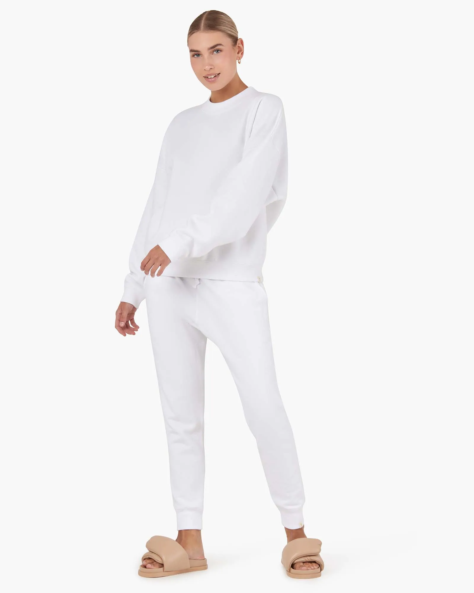 Core Fleece Sport Jogger - White