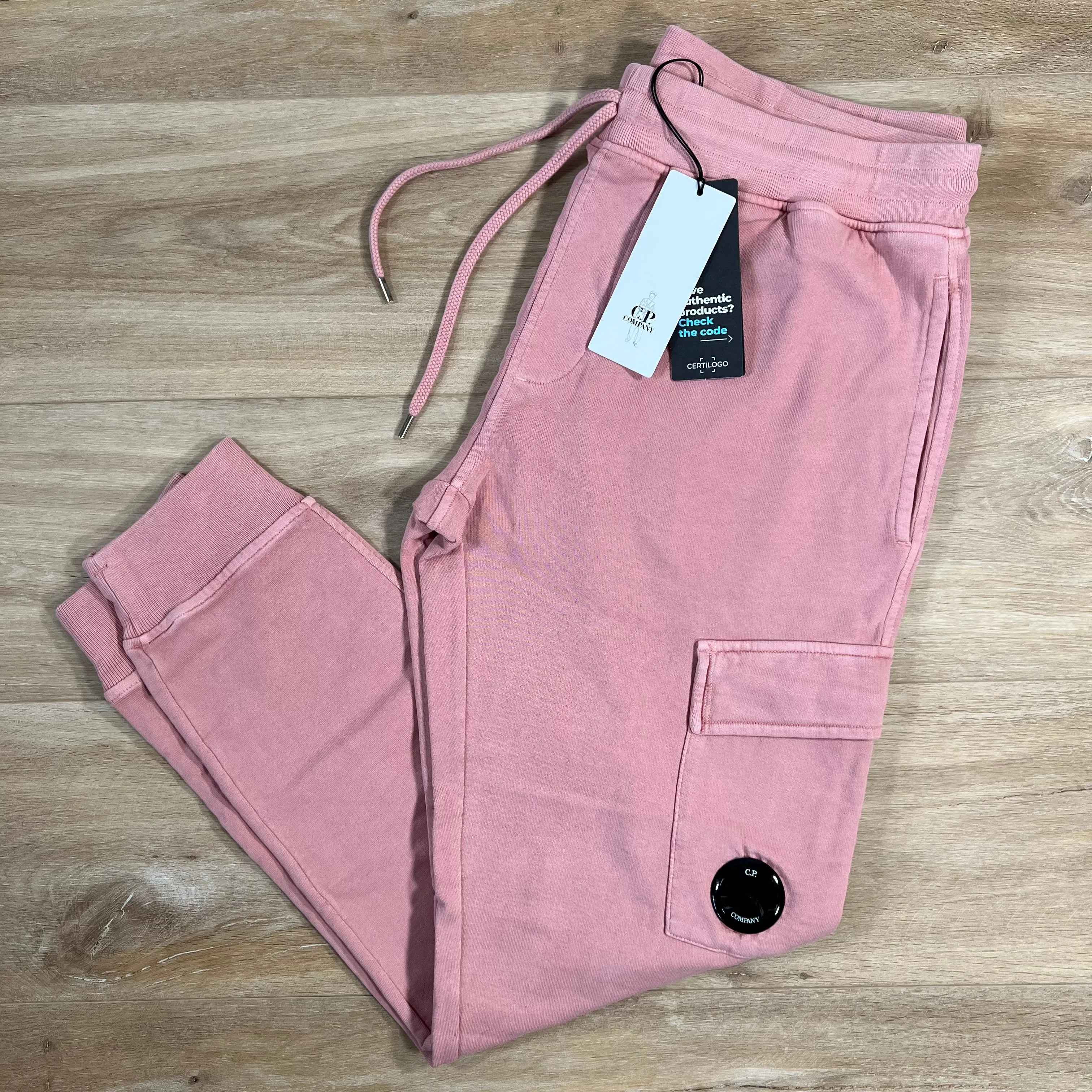 C.P. Company Cargo Sweatpants in Pale Mauve