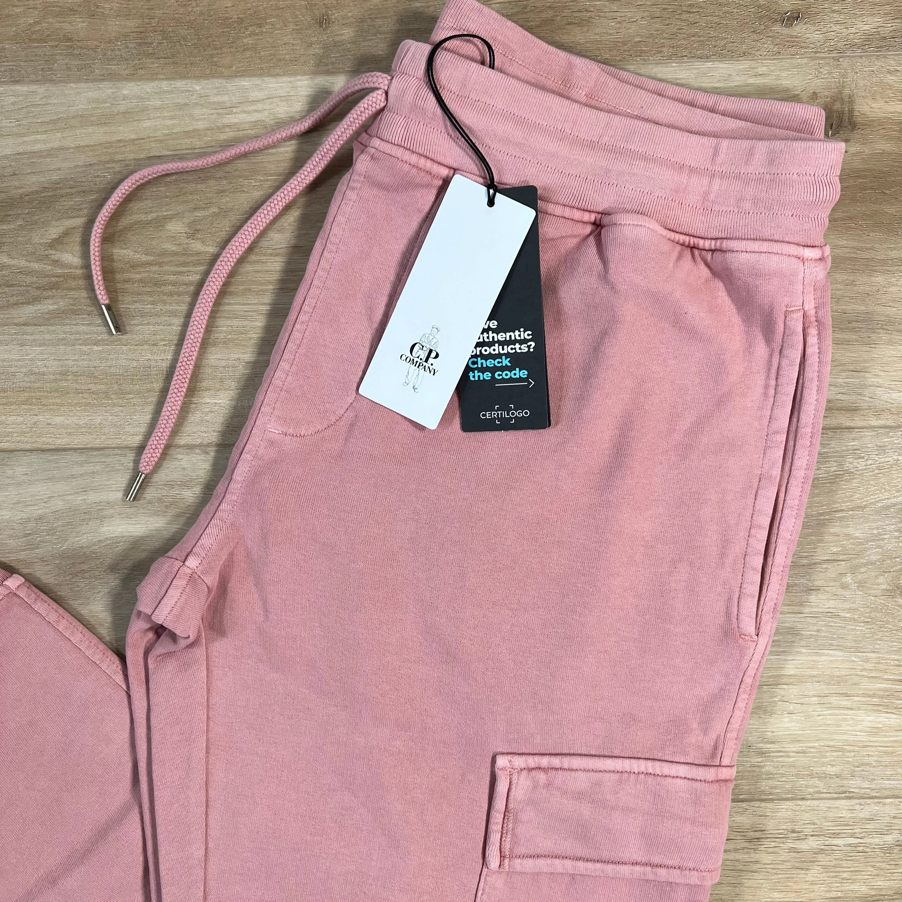 C.P. Company Cargo Sweatpants in Pale Mauve