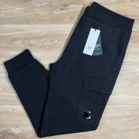 C.P. Company Diagonal Raised Sweatpants in Black