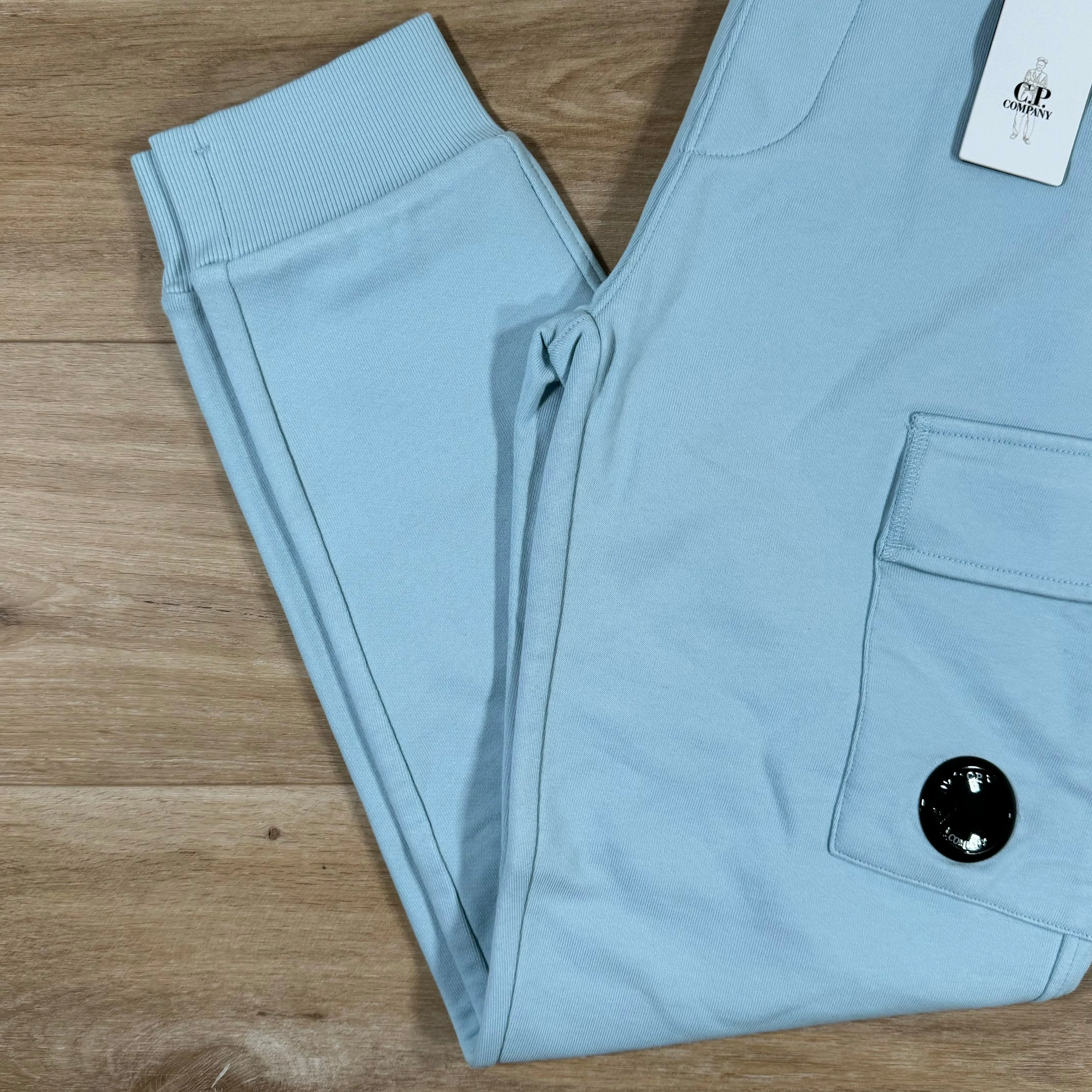 C.P. Company Diagonal Raised Sweatpants in Starlight Blue
