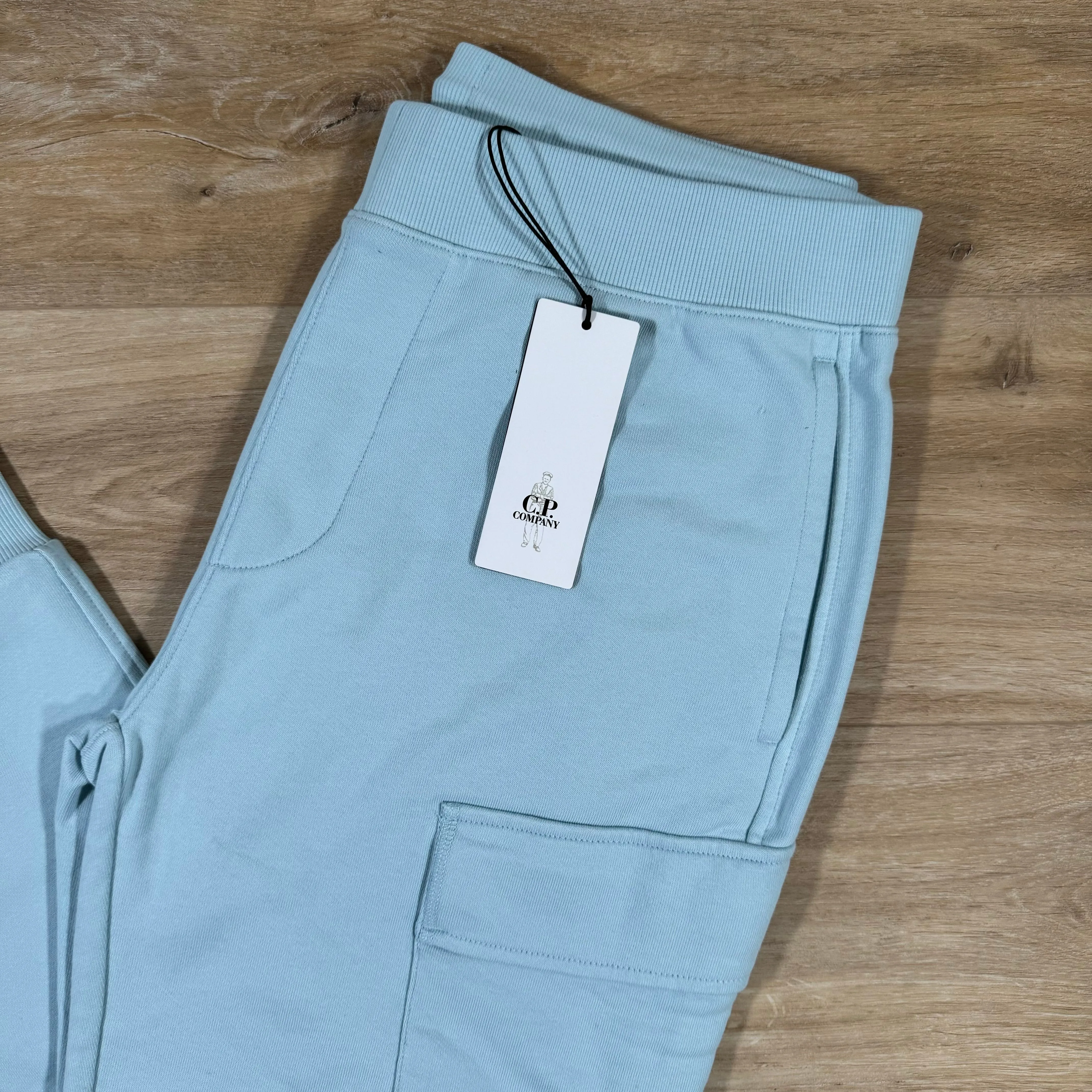 C.P. Company Diagonal Raised Sweatpants in Starlight Blue