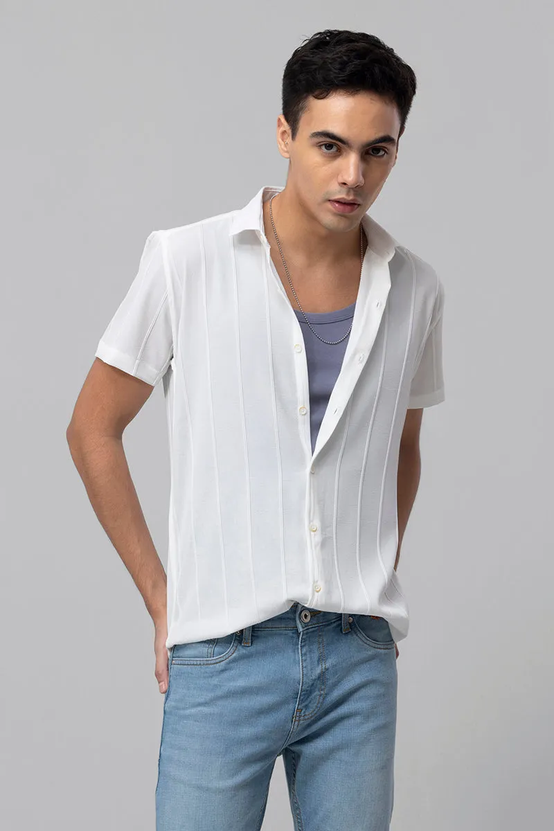Crinkle Crush White Shirt