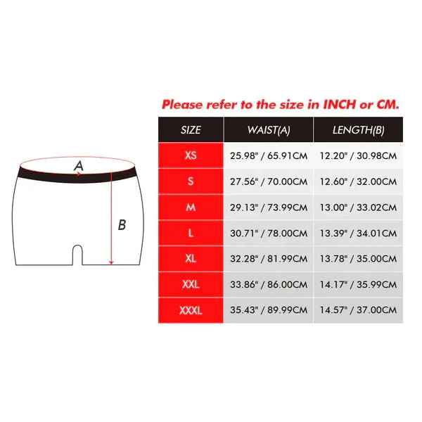 Custom Face Lock and Key Couple Underwear Personalized Underwear Valentine's Day Gift